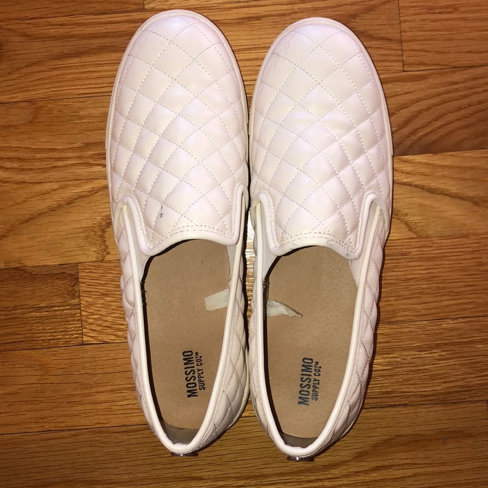 White slip on mossimo shoes